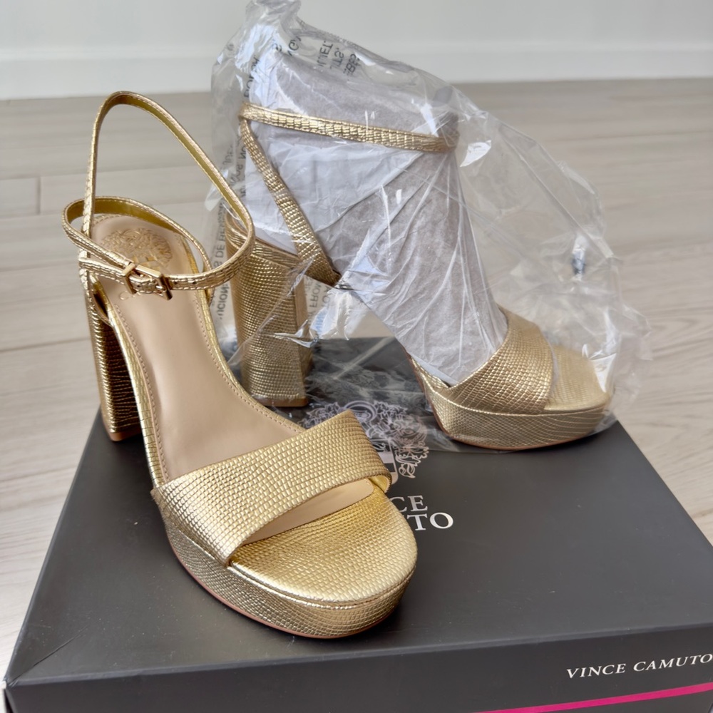INC International Concepts Gold Women's Heels